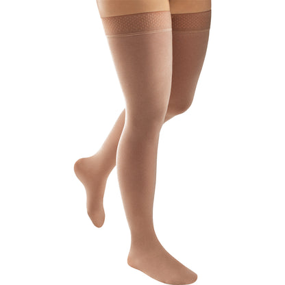 Jobst Activa Opaque Thigh High 15-20 mmHg w/ Silicone Dot Top Band