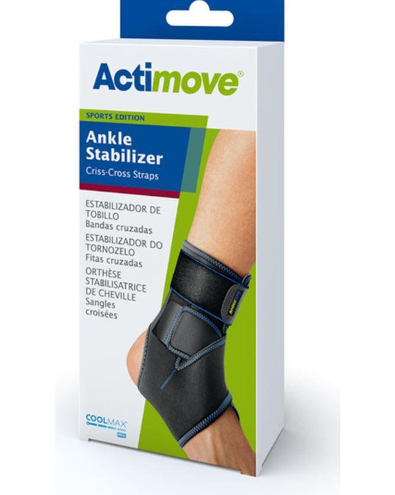 Actimove Ankle Stabilizer Brace w/Criss-Cross Straps (Sports Edition) - 7561130 - CLEARANCE
