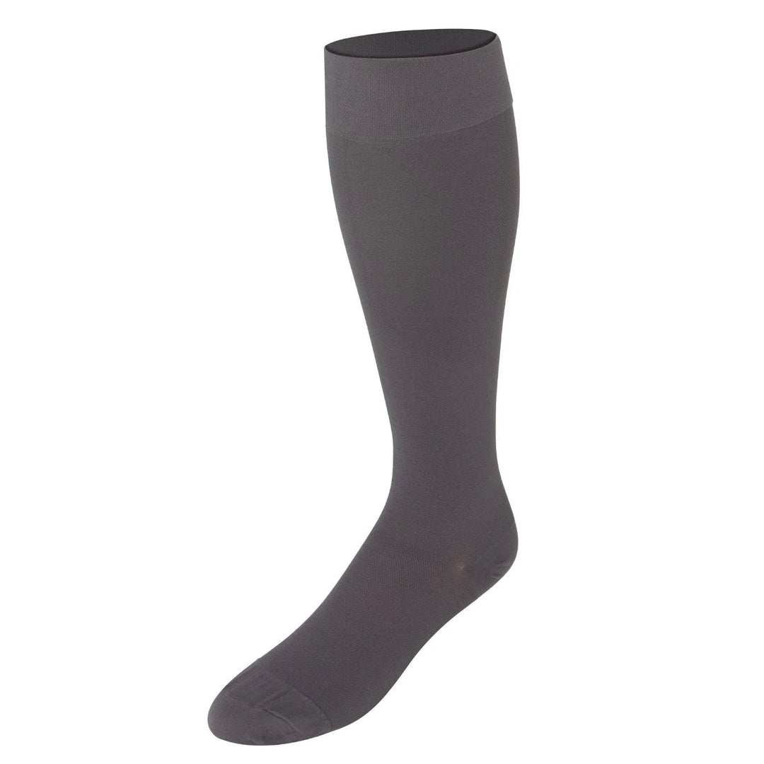 Dark gray knee-high sock on a white background in Truform from Compressionsale 