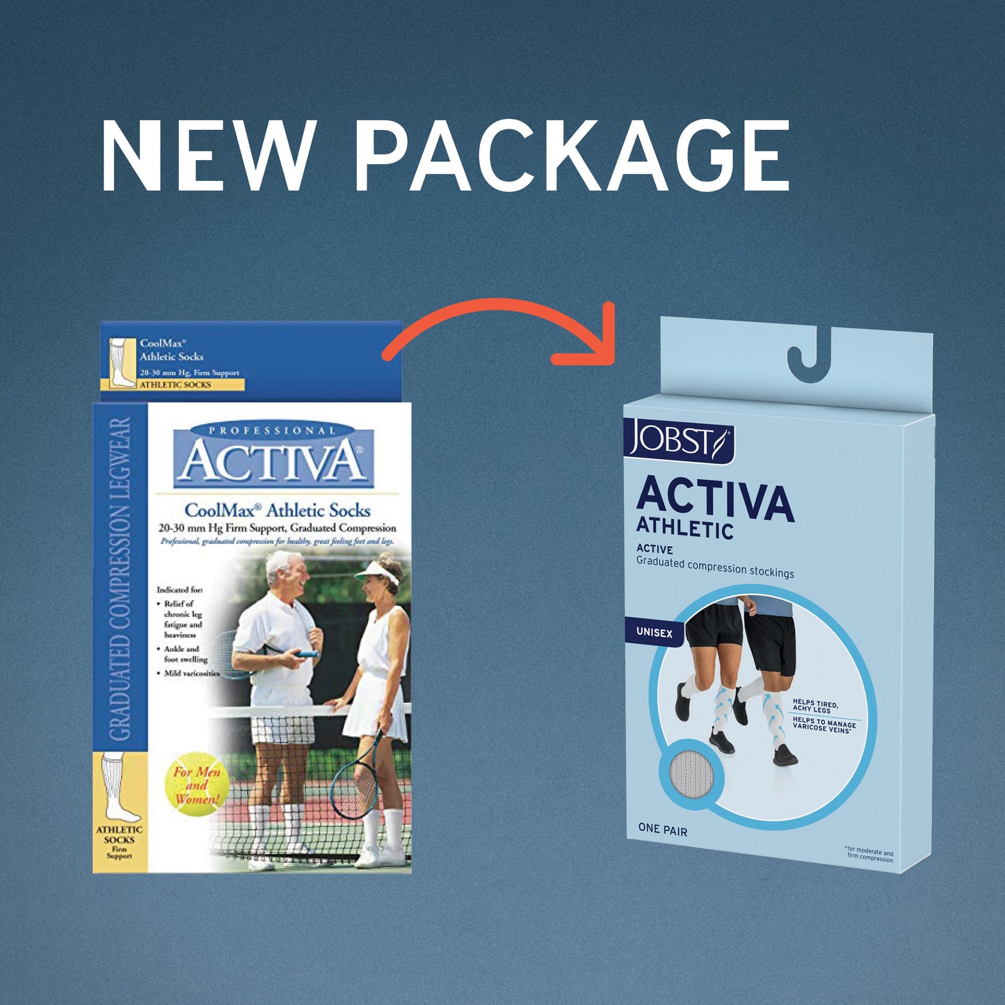 Activa CoolMax Knee  Athletic Support Socks 20-30 mmHg