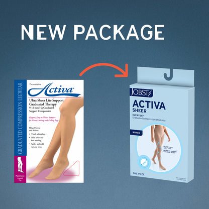 JOBST ACTIVA Sheer 20-30 mmHg Compression Socks Waist High