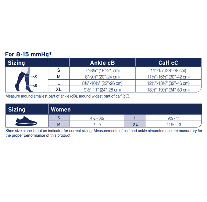 Jobst soSoft Women's Knee High Closed Toe Brocade & Ribbed Pattern Support Socks 15-20 mmHg | Clearance (Final Sale)