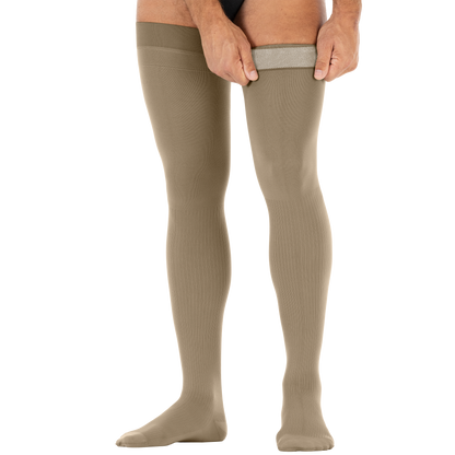 Jobst for Men Thigh High 30-40 mmHg w/ Dot Band