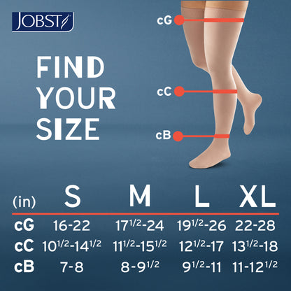JOBST ACTIVA Opaque 15-20 mmHg Compression Socks Thigh High