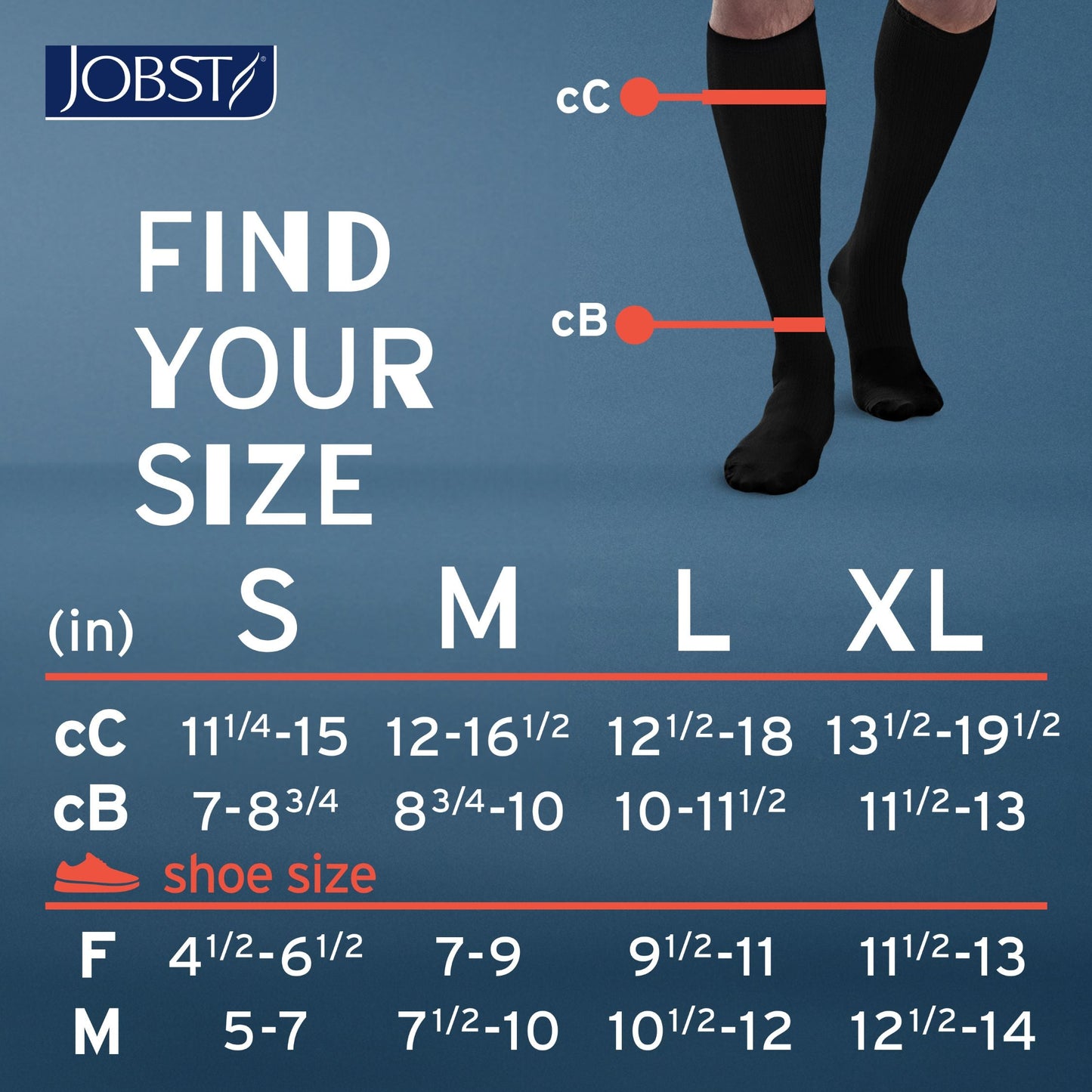 Jobst Knee Length Athletic Socks Unisex 8-15 mmHg | Clearance (Final Sale)