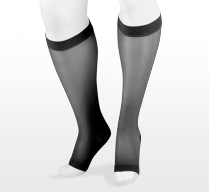 Juzo sheer Knee High Open Toe 20-30 mmHg | Clearance (Final Sale)