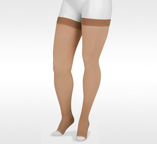 Juzo basic Thigh High Open Toe 20-30 mmHg | Clearance (Final Sale)