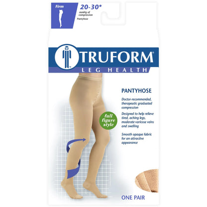 Truform leg health pantyhose packaging on a white background