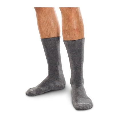 Therafirm SmartKnit Seamless Diabetic Crew Socks w/ X-Static Silver Fibers