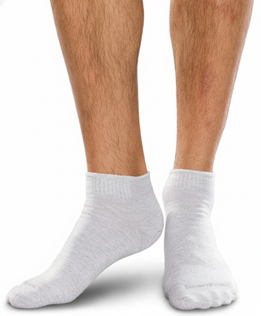 Therafirm SmartKnit Seamless Diabetic Mini-Crew Socks w/ X-Static Silver Fibers