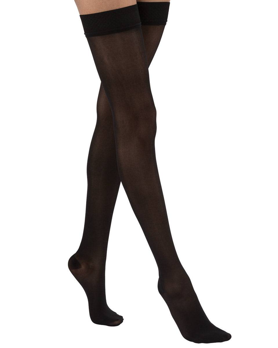 Jobst Ultrasheer Thigh Highs w/ Silicone Dotted Top Band Closed Toe 15-20 mmHg | Clearance (Final Sale)