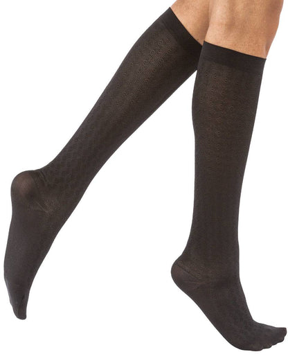 JOBST ACTIVA Sheer Diamond Pattern Knee High 15-20 mmHg | Clearance (Final Sale)