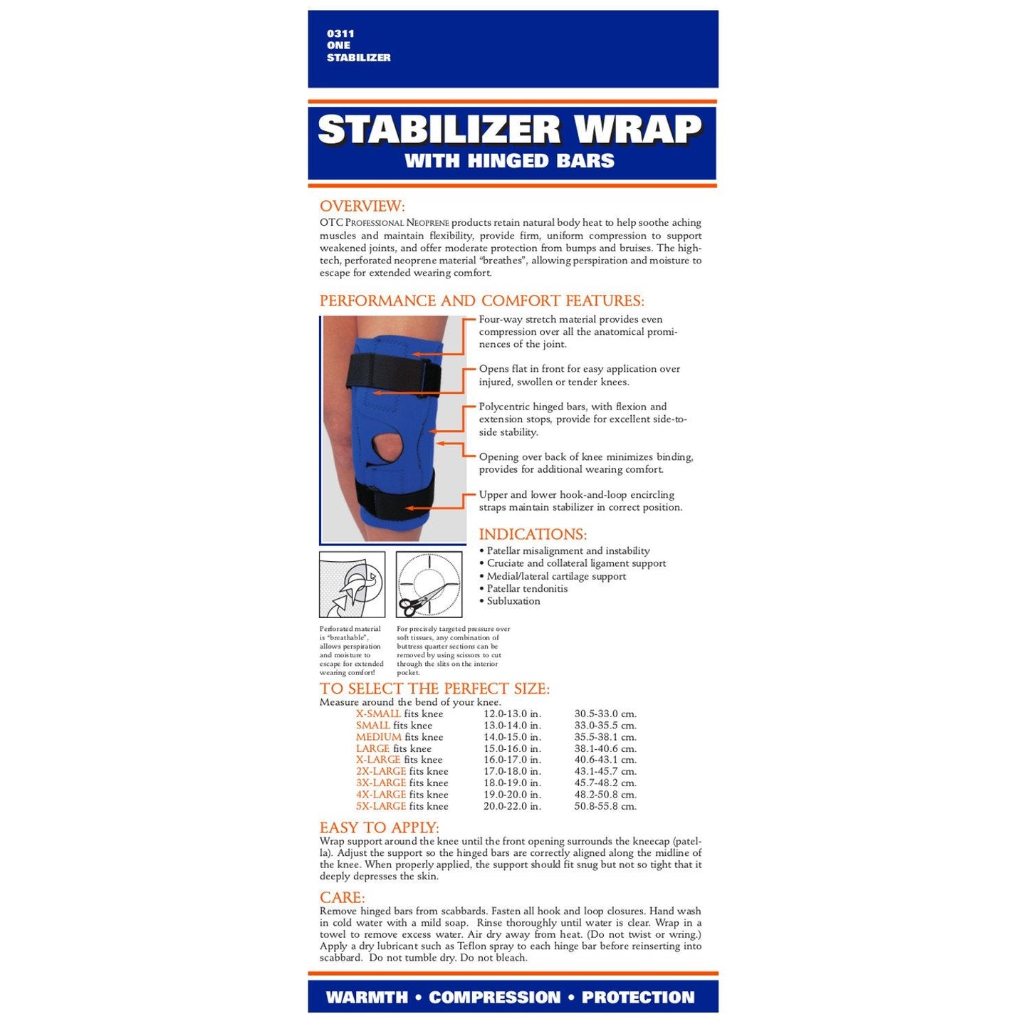 OTC Knee Wrap Neoprene Hinged | Clearance (Final Sale)