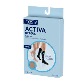 JOBST Activa Opaque compression stocking packaging on a white background