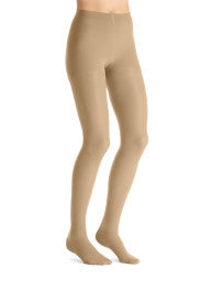 Beige tights on a white background