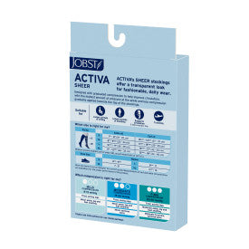 JOBST Activa sheer stockings packaging on a white background