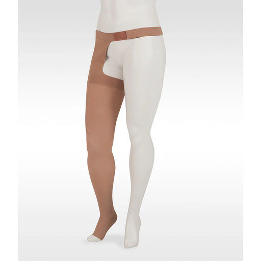 Cuissardes Juzo Dynamic 20-30 mmHg à bout ouvert avec fixation sur la hanche