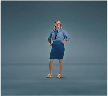 Model wearing Jobst Relief 15-20 mmHg Closed Toe Compression Knee Highs showing fit