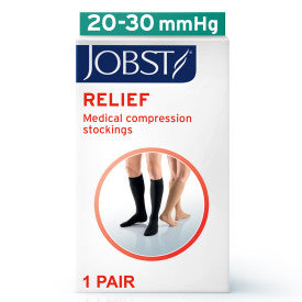 JOBST Relief medical compression stockings packaging on a white background