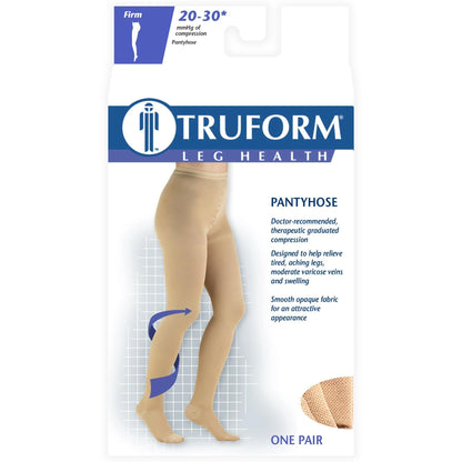 Truform leg health pantyhose packaging on a white background