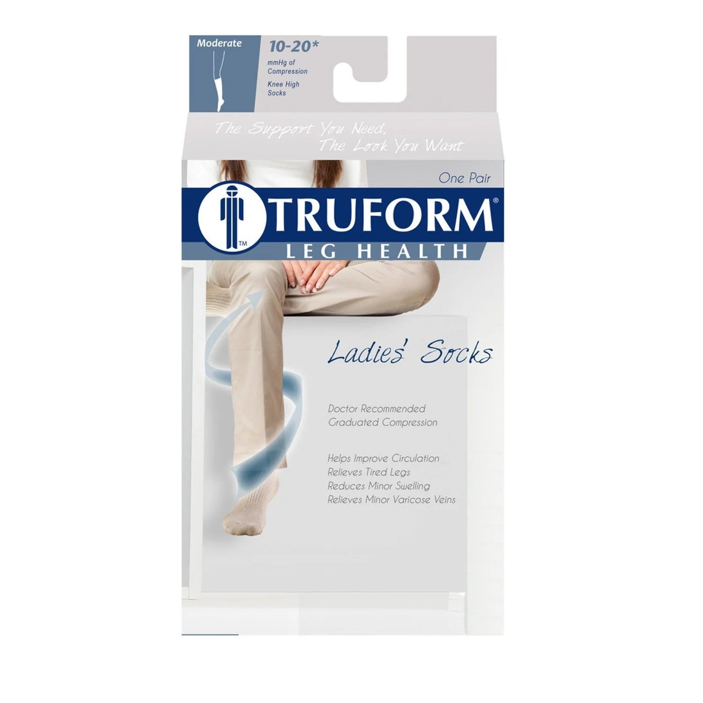 Truform leg health socks packaging on a white background
