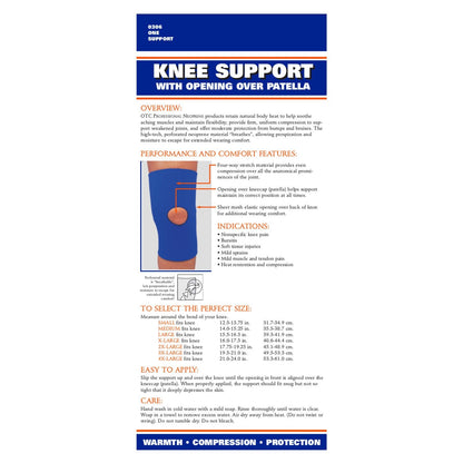 OTC Knee Support Neoprene Open Pat