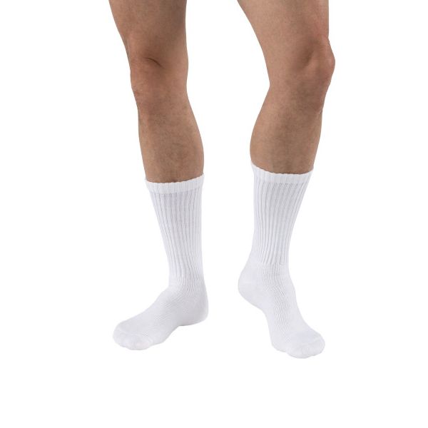 JOBST® Sensifoot Diabetic Compression Crew 8-15 mmHg, White