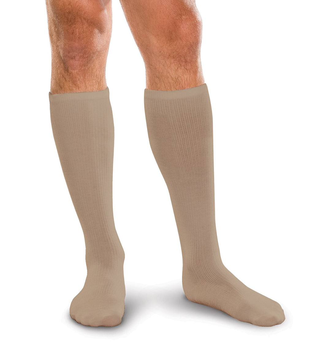 Core-Spun by Therafirm 10-15 mmHg Knee High Compression Socks – Closed Toe in Khaki