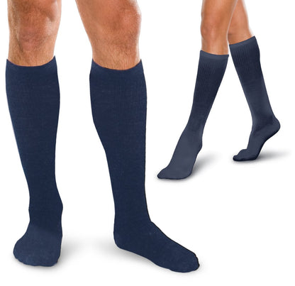 Core-Spun by Therafirm 10-15 mmHg Knee High Compression Socks – Closed Toe in Navy