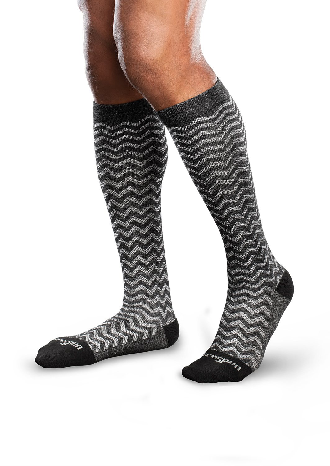 Core-Spun by Therafirm Patterns 10-15 mmHg Knee High Compression Socks – Closed Toe in Trendsetter