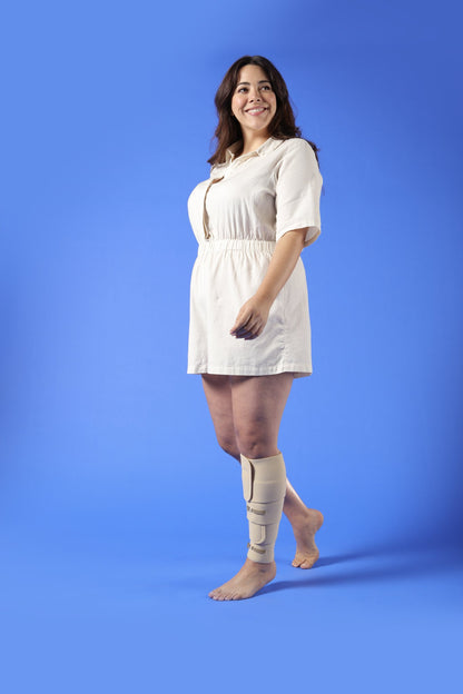 Thuasne BiFlex Self-Adjust Calf Wrap 20-50 mmHg - worn, standing