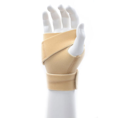 Thuasne BiFlex Self-Adjust Hand Wrap (Gauntlet) 20-40 mmHg - shown on hand