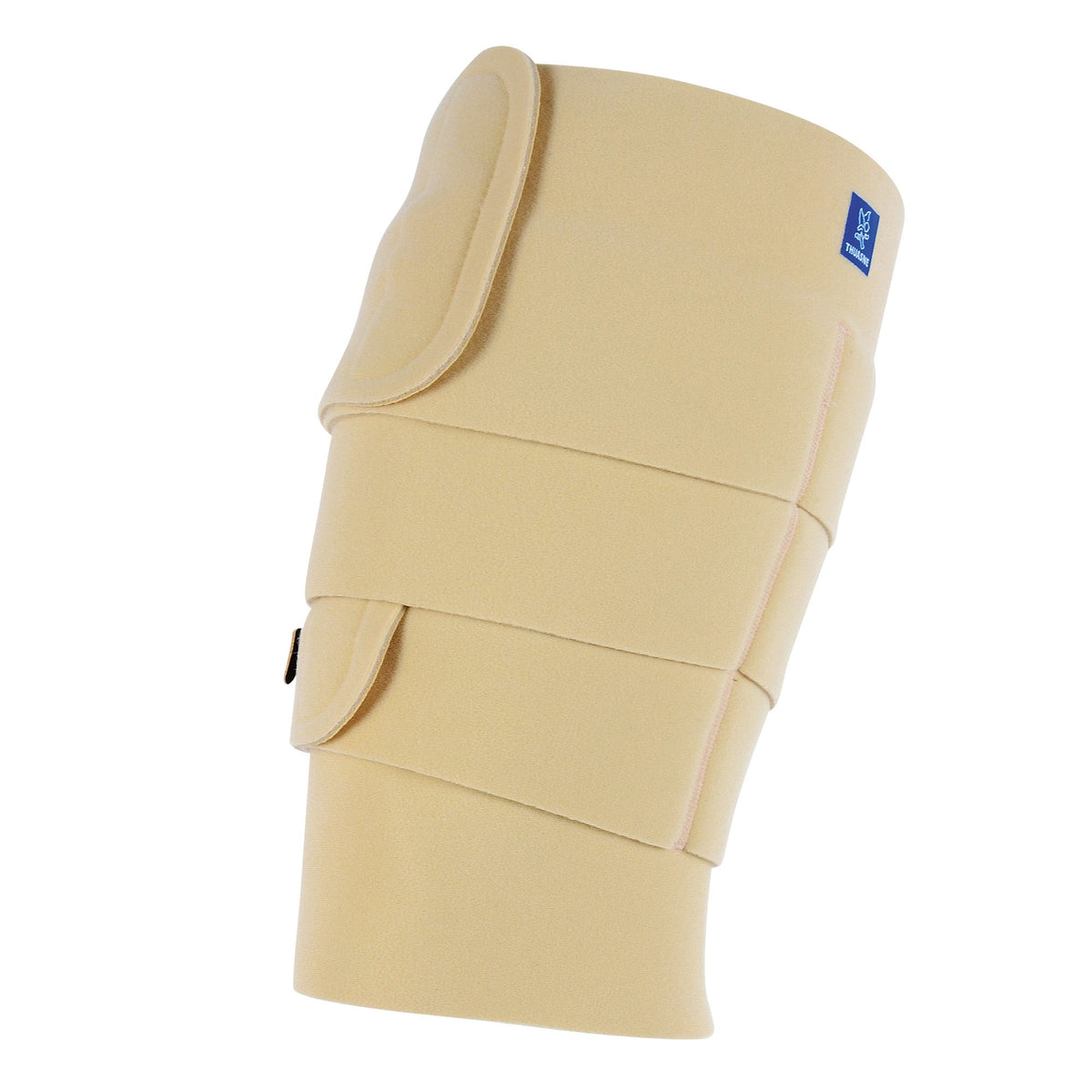 Thuasne BiFlex Self-Adjust Thigh Wrap 20-50 mmHg - side and back view