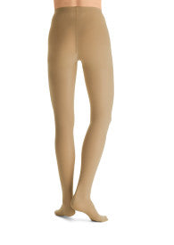Beige tights on a white background