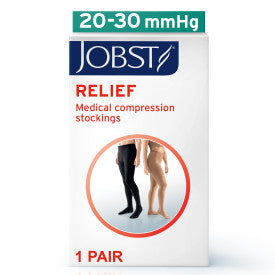 JOBST Relief medical compression stockings packaging on a white background