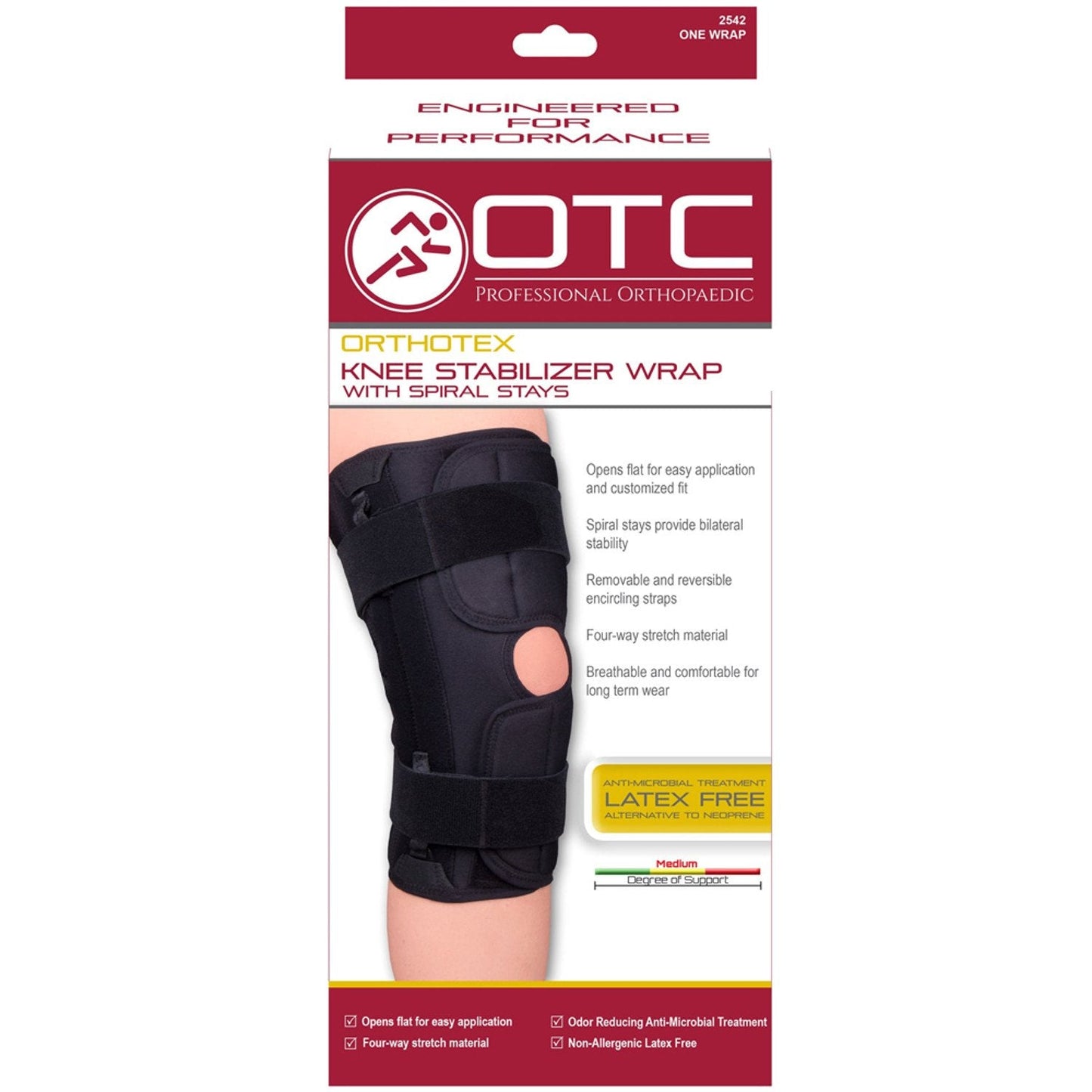 OTC Knee Wrap Orthopedic Stays