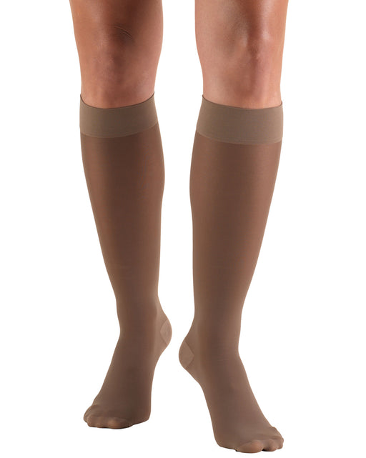 TRUFORM Women's TruSheer Knee High Support Stockings 20-30 mmHg