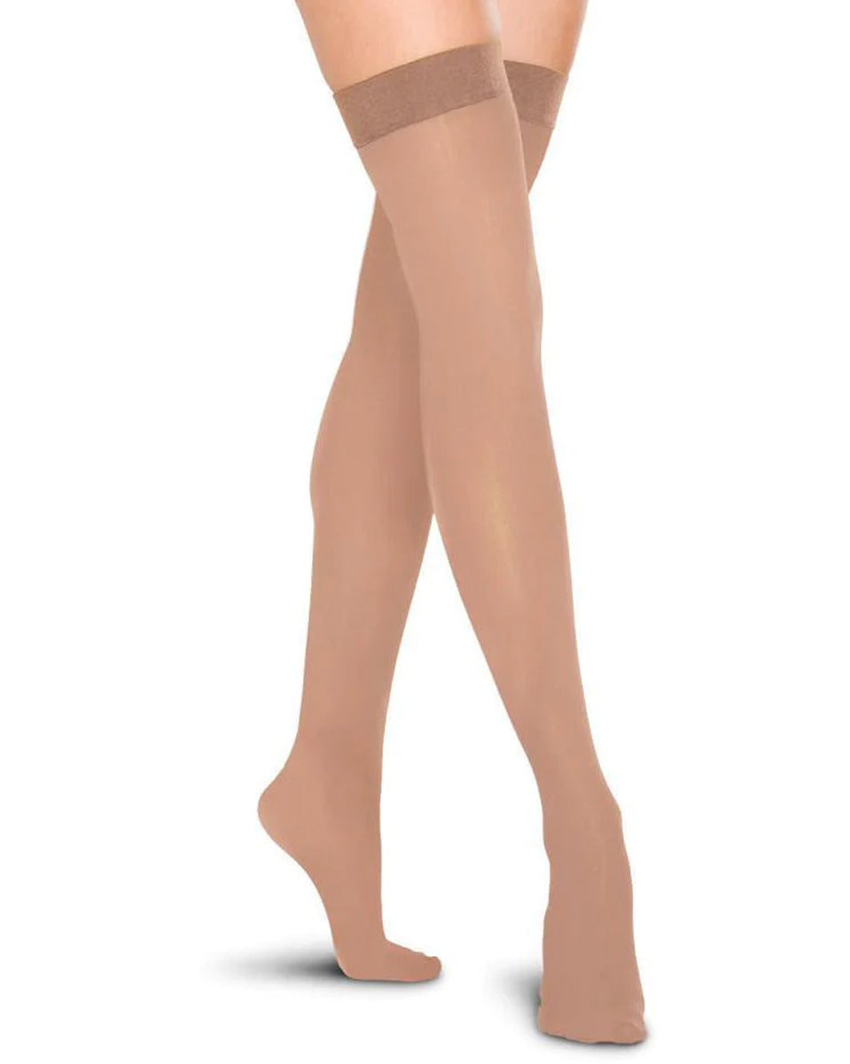 Bas de cuisse Therafirm 15-20 mmHg avec bande à pois en silicone