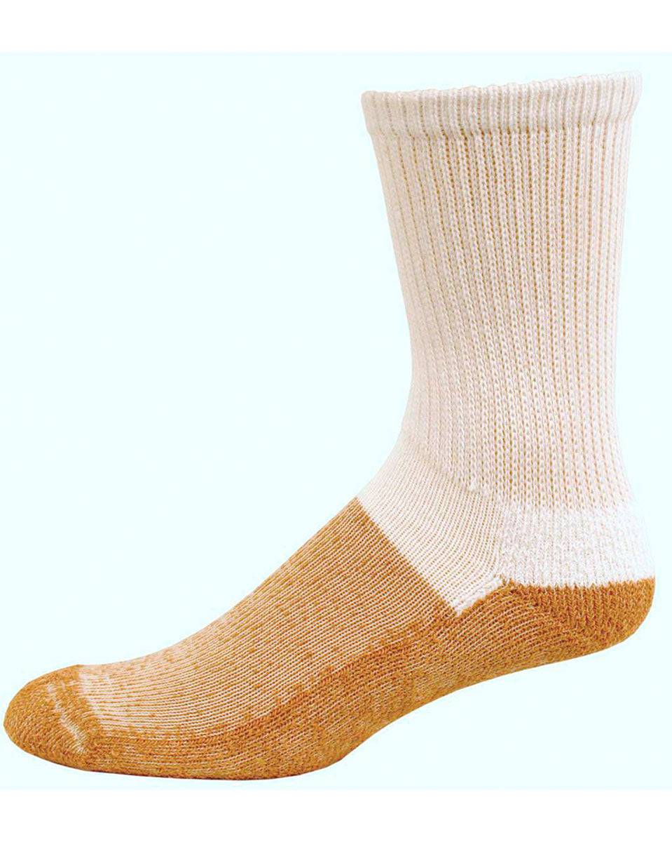 Copper Sole Diabetic Crew Socks w/ Cupron Antifungul Fibers and Morpul Top | Clearance (Final Sale)