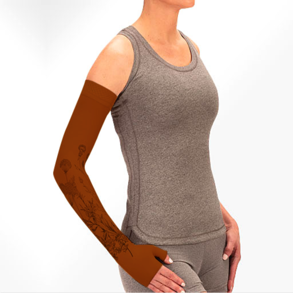 Juzo Soft 2001CG Print Series Armsleeves 20-30mmHg w/ Silicone Top Band - New Patterns - 1 | Clearance (Final Sale)