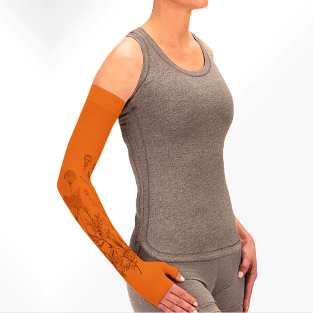 Juzo Soft 2001CG Print Series Armsleeves 20-30mmHg w/ Silicone Top Band - New Patterns - 1 | Clearance (Final Sale)