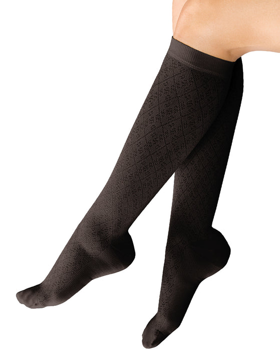 Therafirm Diamond Trouser Socks Knee Highs 10-15 mmHg