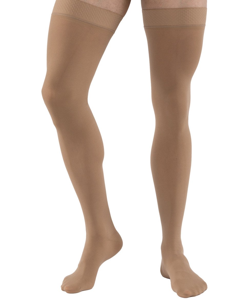 Bas-cuisses dynamiques Juzo 30-40 mmHg (style porte-jarretelles)