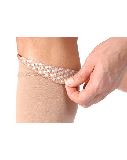 Mi-bas unisexes Jobst Relief à bout ouvert avec bande supérieure en silicone 20-30 mmHg