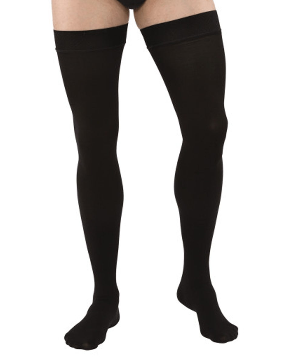 Jobst Herren-Oberschenkelstrümpfe mit geschlossener Zehenpartie, Stützkraft 20-30 mmHg