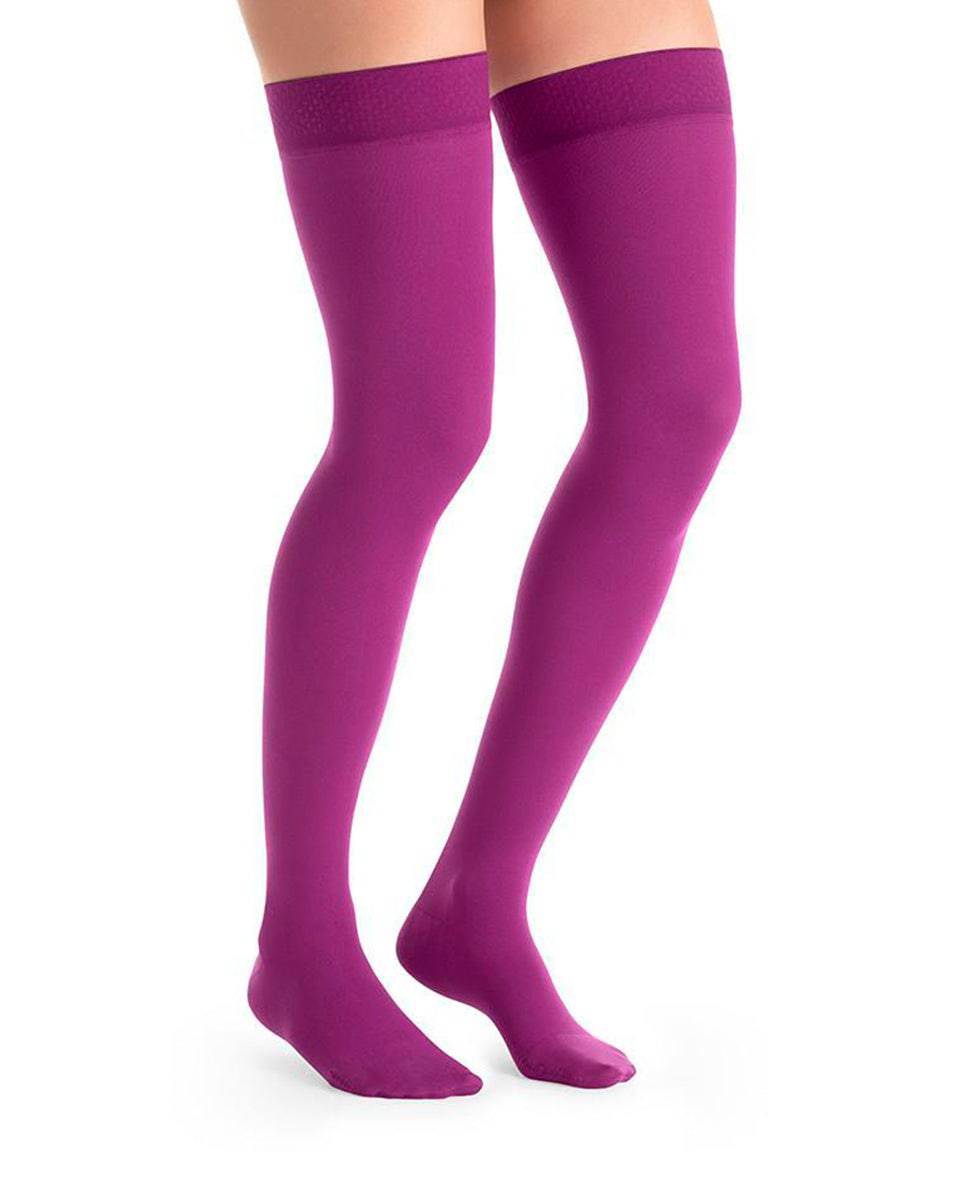 Jobst Blickdichte, schenkelhohe Strümpfe mit geschlossener Spitze und festem Halt, 20-30 mmHg