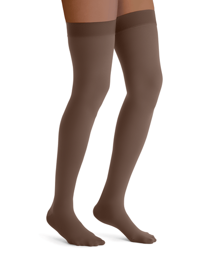 Jobst Blickdichter, moderater Halt, 15–20 mmHg, Oberschenkelhoch, mit Silikon-Oberteil