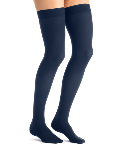 Jobst Blickdichter, moderater Halt, 15–20 mmHg, Oberschenkelhoch, mit Silikon-Oberteil