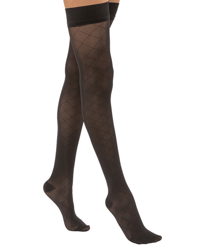 Jobst Ultrasheer Strümpfe mit geschlossener Spitze und Rautenmuster, 15–20 mmHg