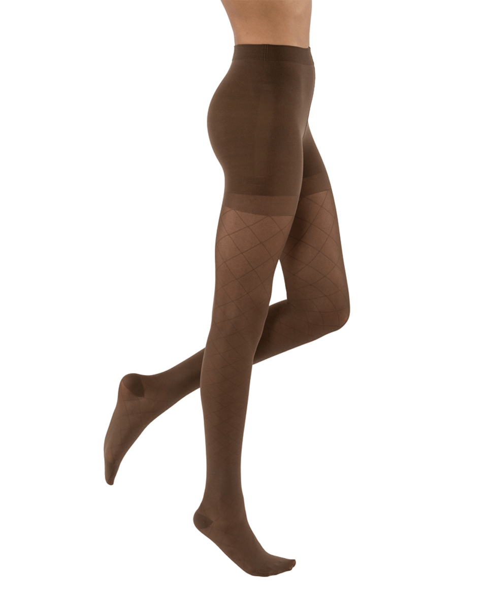 Collants Jobst Ultrasheer à motif diamant à bout fermé 15-20 mmHg